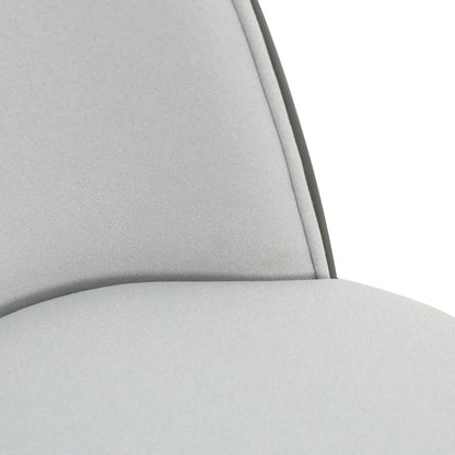 Tule Dining Side Chair with Upholstered Seat and Powder-Coated Steel Frame - Elax Furniture