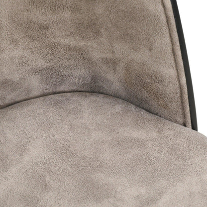 Tule Modern Dining Side Chair with Upholstered Seat and White Powder-Coated Steel Frame, Set of 4 - Elax Furniture