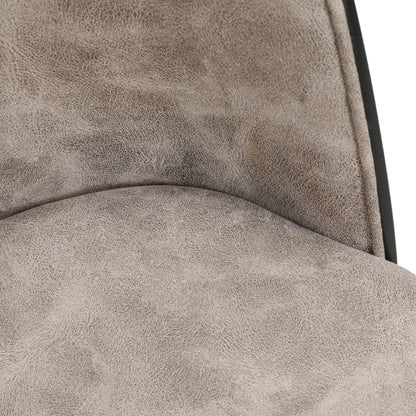 Tule Dining Side Chair with Upholstered Seat and Powder-Coated Steel Frame - Elax Furniture