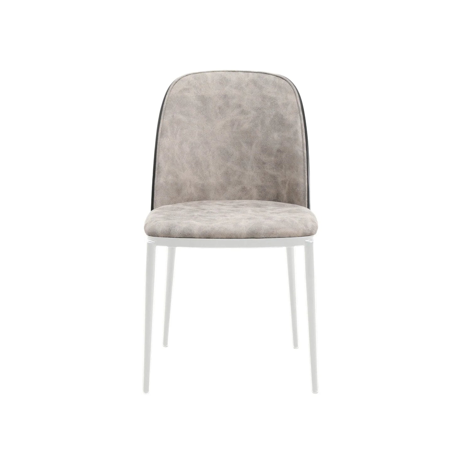 Tule Dining Side Chair with Upholstered Seat and Powder-Coated Steel Frame - Elax Furniture