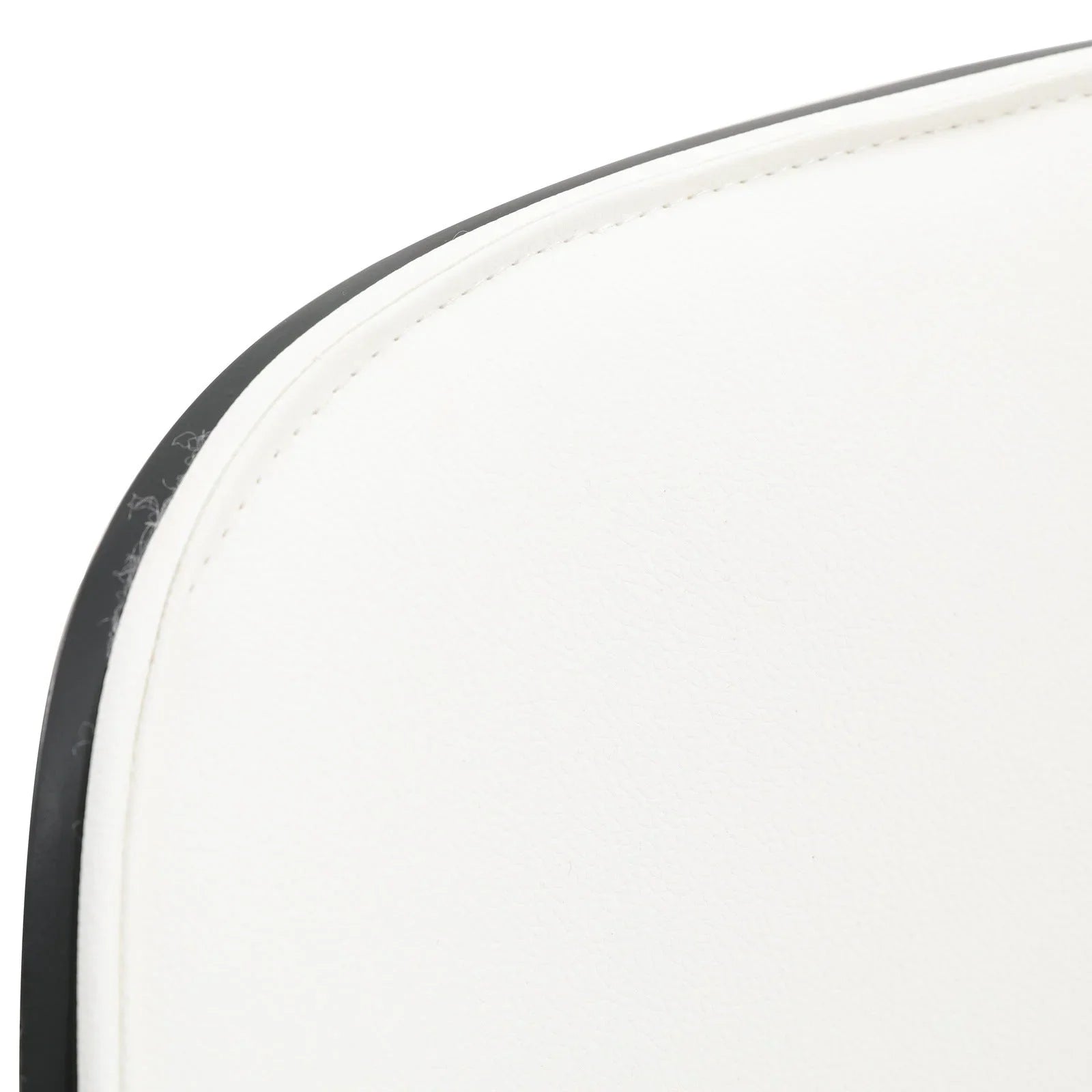 Tule Modern Dining Side Chair with Upholstered Seat and White Powder-Coated Steel Frame, Set of 2 - Elax Furniture