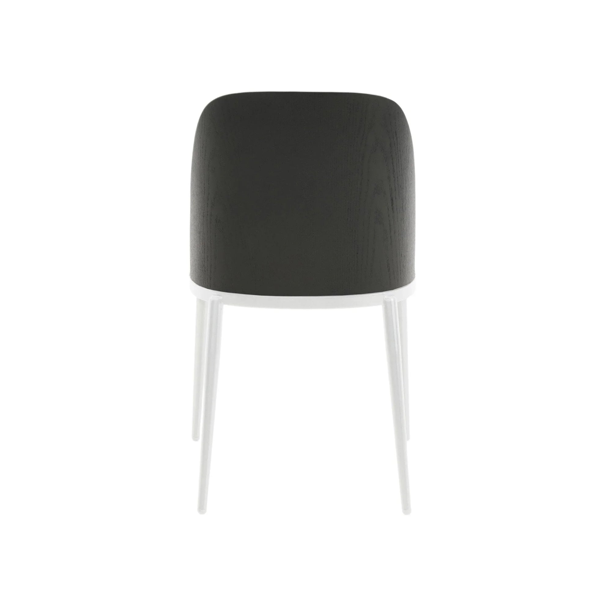 Tule Dining Side Chair with Upholstered Seat and Powder-Coated Steel Frame - Elax Furniture