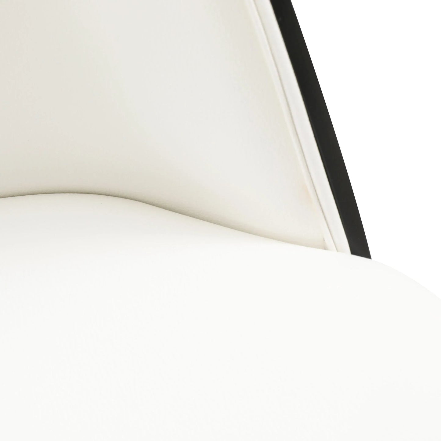 Tule Dining Side Chair with Upholstered Seat and Powder-Coated Steel Frame - Elax Furniture