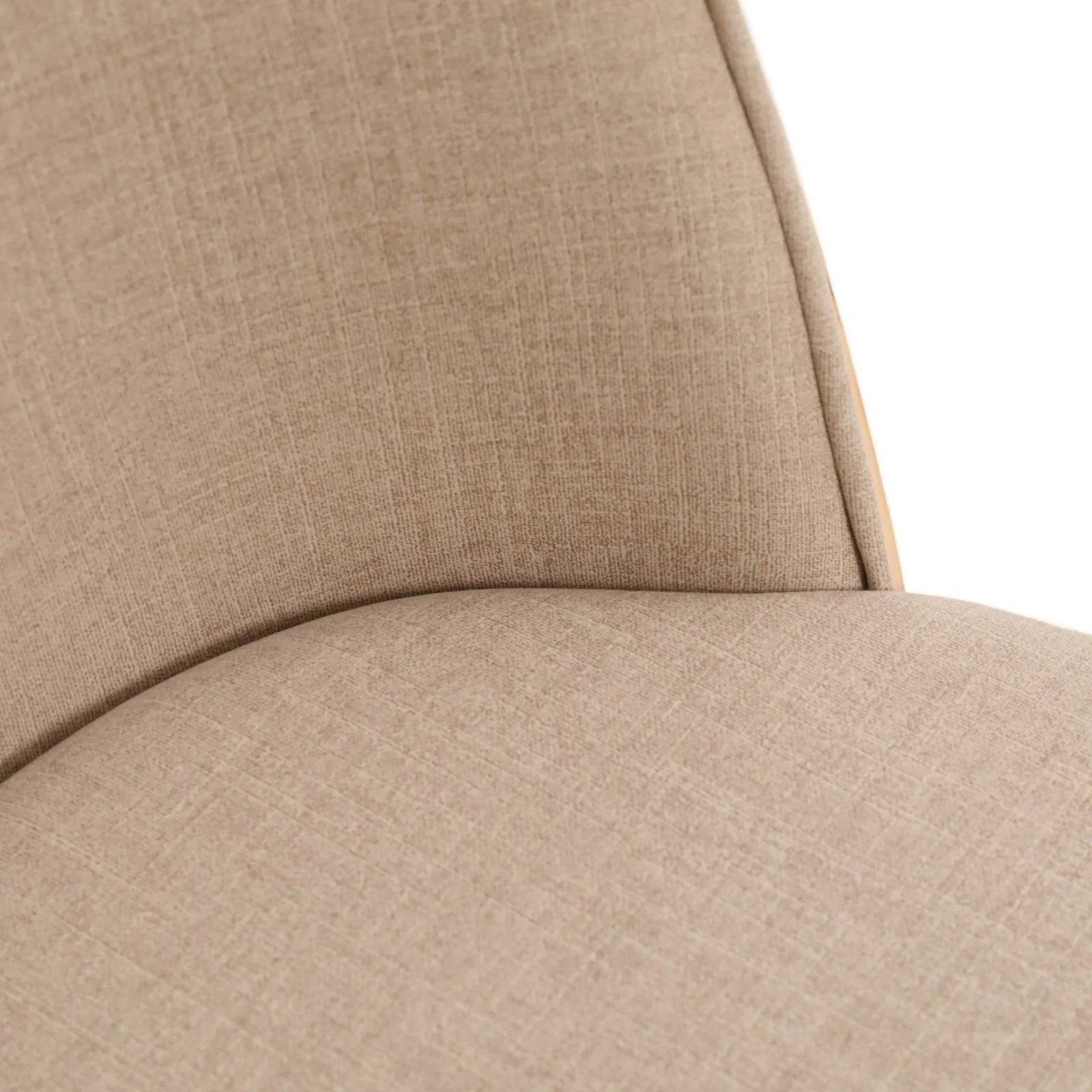 Tule Modern Dining Side Chair with Upholstered Seat and White Powder-Coated Steel Frame, Set of 2 - Elax Furniture