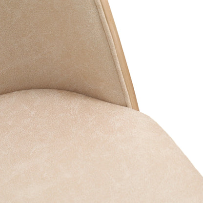 Tule Dining Side Chair with Upholstered Seat and Powder-Coated Steel Frame - Elax Furniture