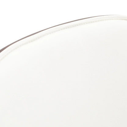 Tule Modern Dining Side Chair with Upholstered Seat and White Powder-Coated Steel Frame, Set of 4 - Elax Furniture