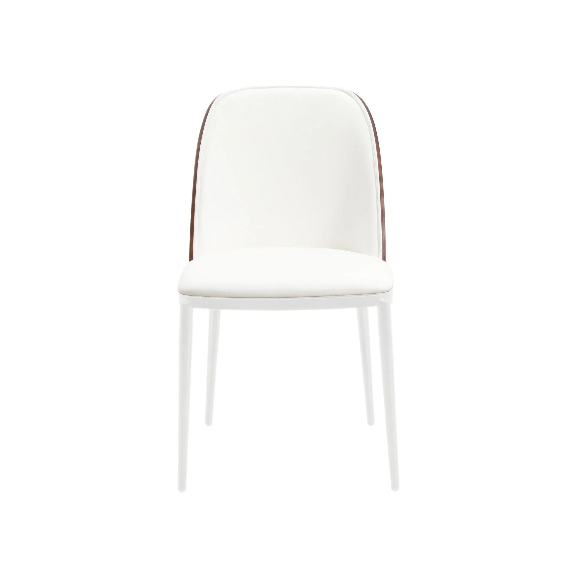 Tule Dining Side Chair with Upholstered Seat and Powder-Coated Steel Frame - Elax Furniture