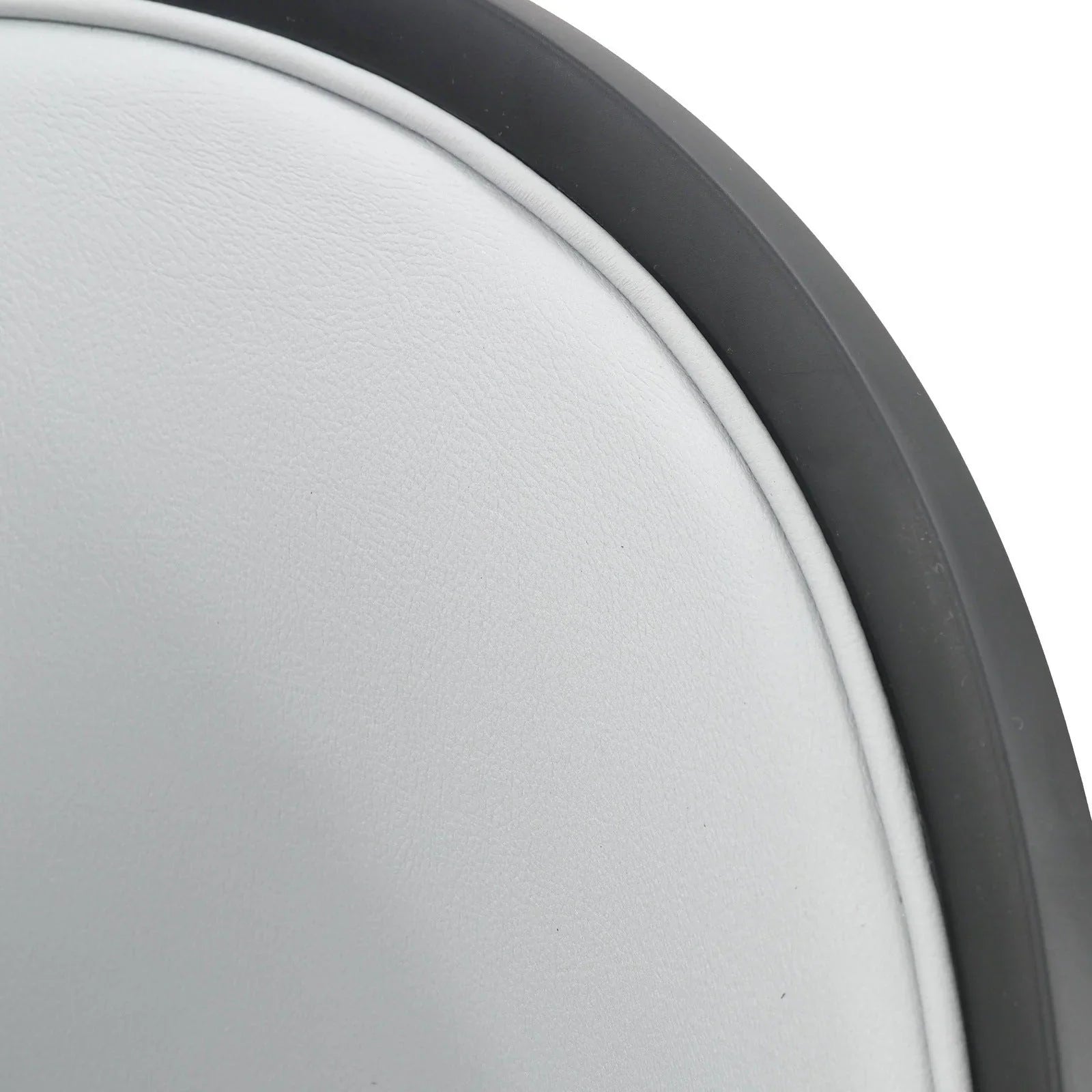 Urbane Dining Chair with Vinyl Fabric Seat and Wicker/Vinyl Backrest in Black Stainless Steel - Elax Furniture