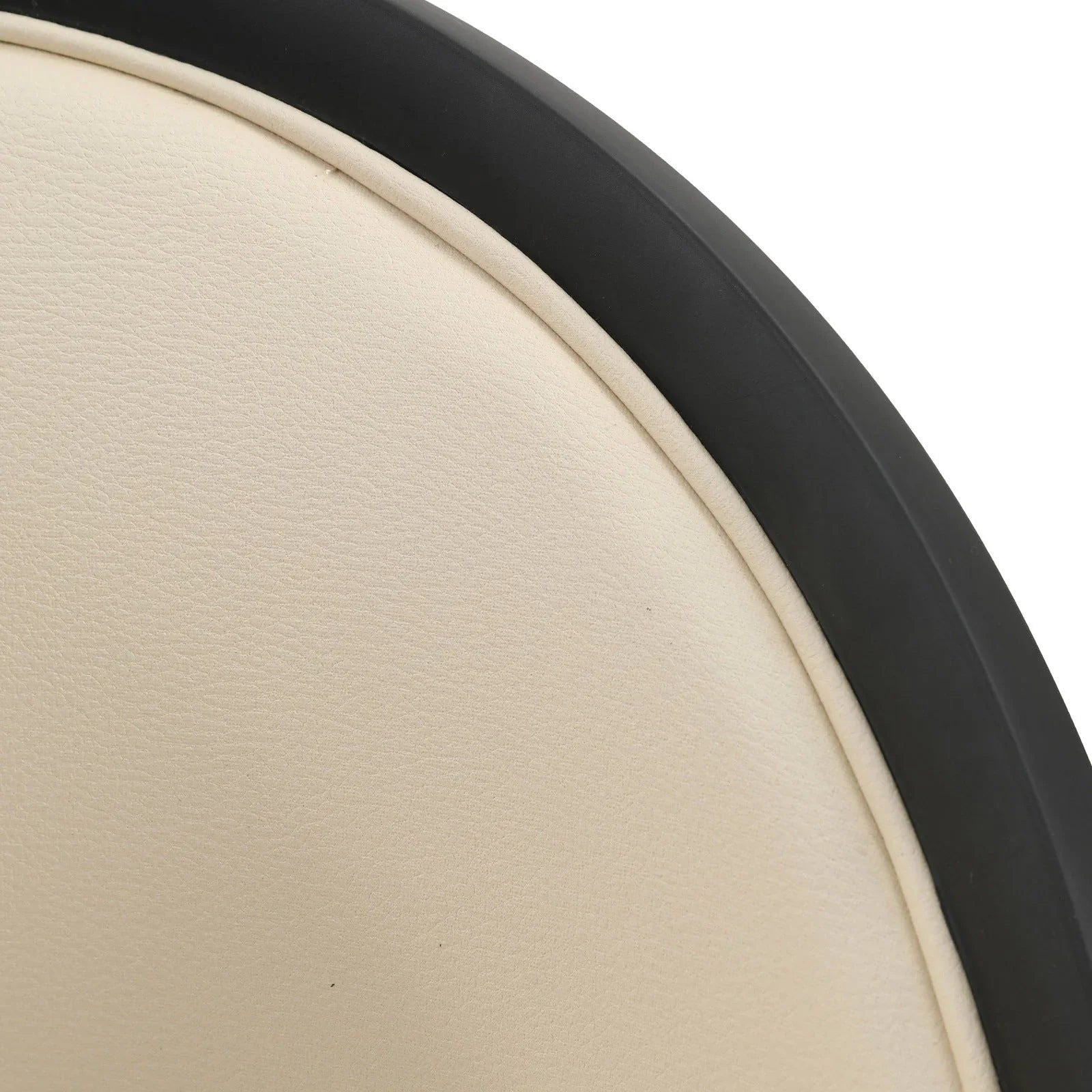 Urbane Dining Chair with Vinyl Fabric Seat and Wicker/Vinyl Backrest in Black Stainless Steel - Elax Furniture