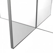 Valore Coffee Table with Round MDF Tabletop and Sturdy Acrylic Cross Base Black Coffee Table Leisuremod