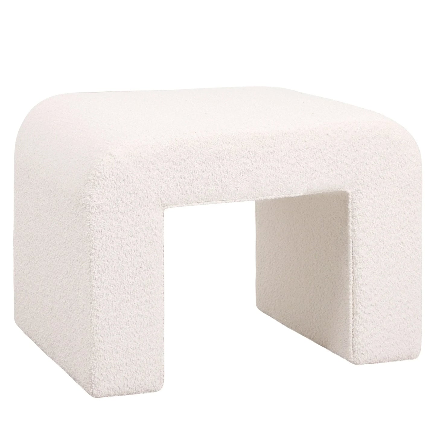 Vint Modern Bench Upholstered in Velvet Boucle With Padded Foam Seat - Elax Furniture