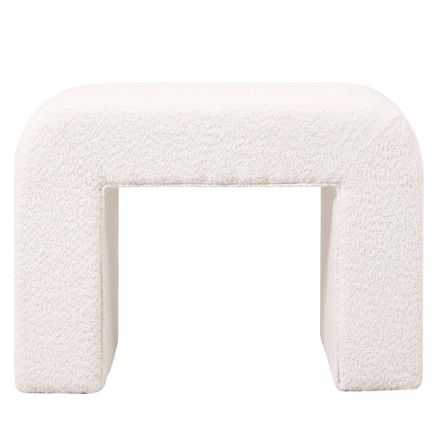 Vint Modern Bench Upholstered in Velvet Boucle With Padded Foam Seat - Elax Furniture