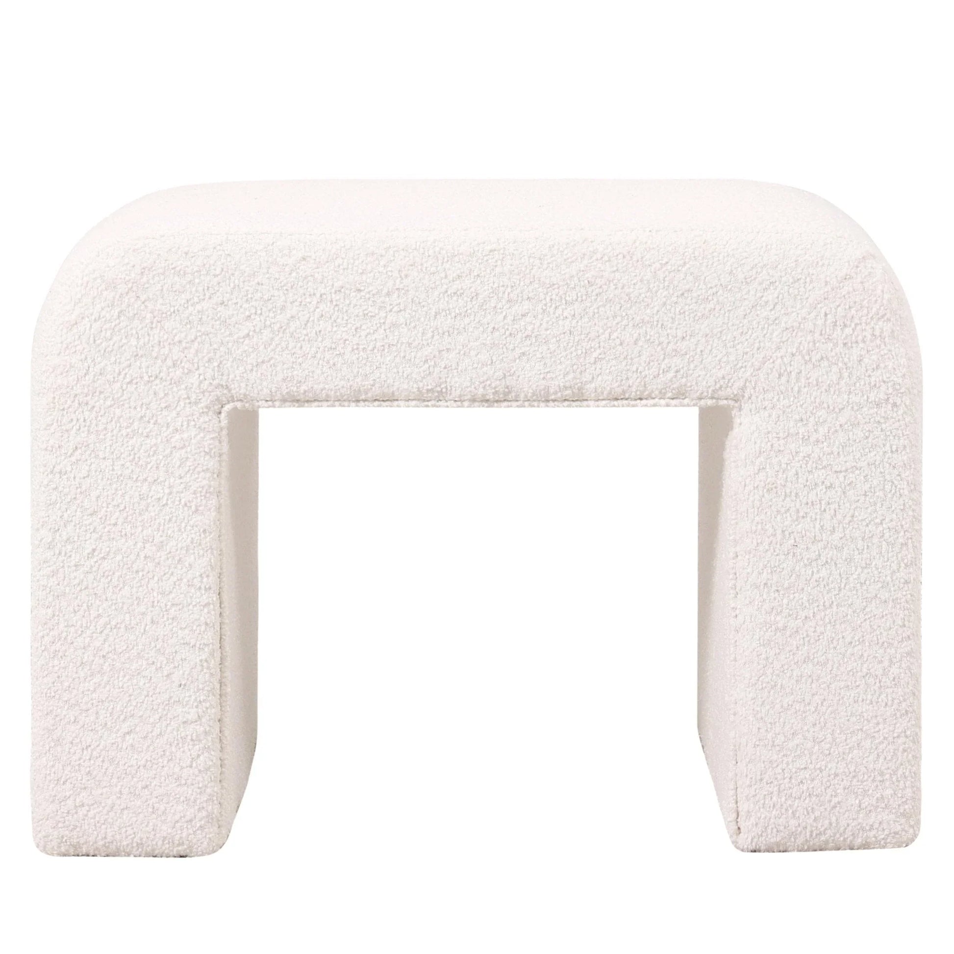 Vint Modern Bench Upholstered in Velvet Boucle With Padded Foam Seat - Elax Furniture