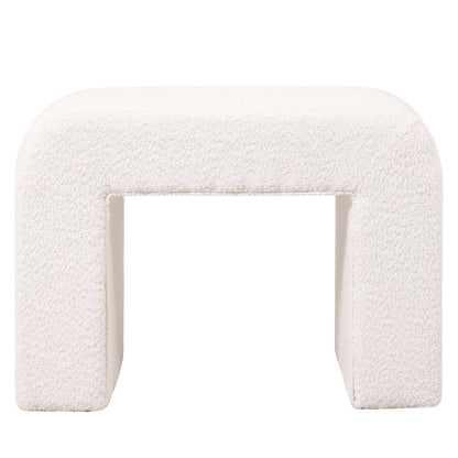 Vint Modern Bench Upholstered in Velvet Boucle With Padded Foam Seat - Elax Furniture