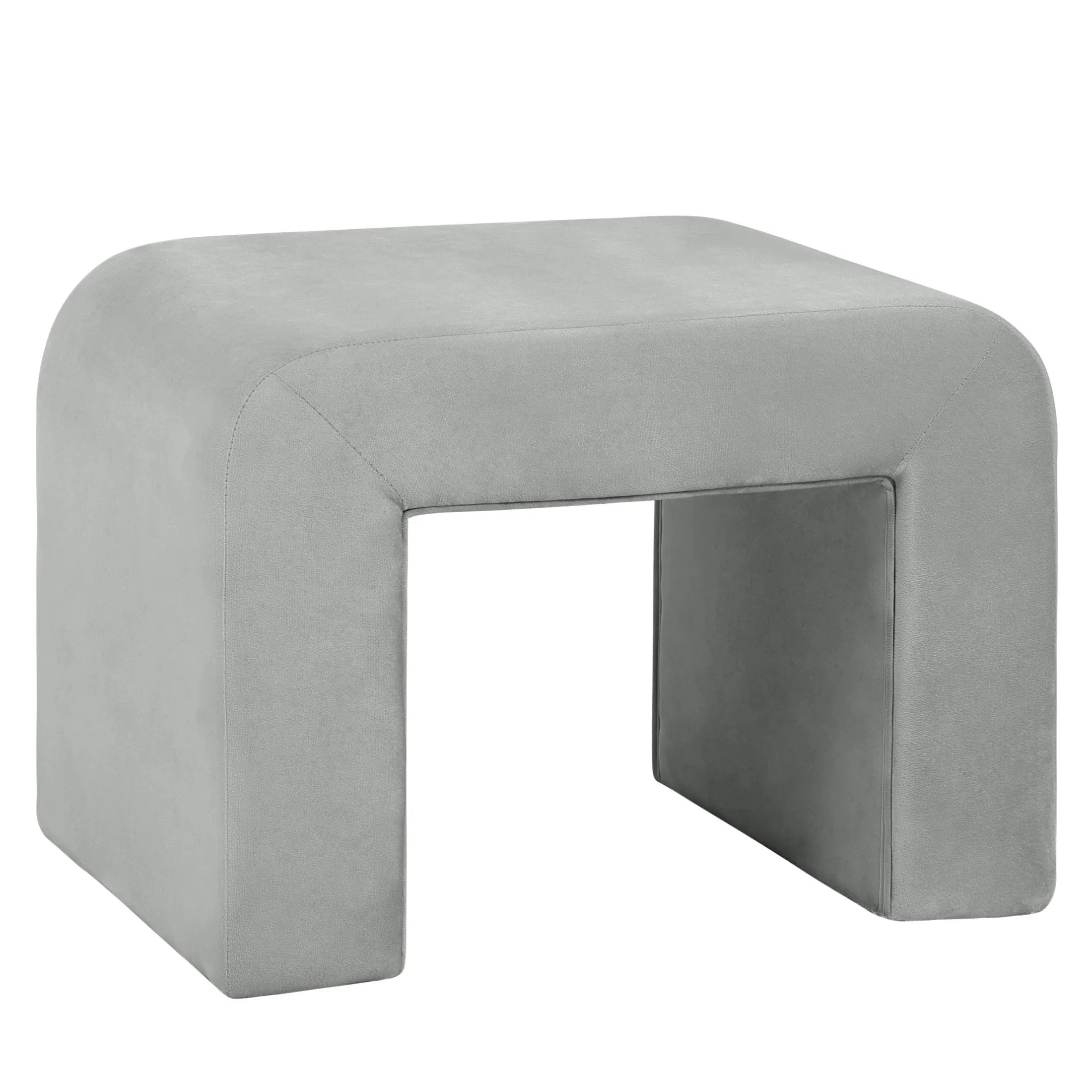 Vint Modern Bench Upholstered in Velvet Boucle With Padded Foam Seat - Elax Furniture
