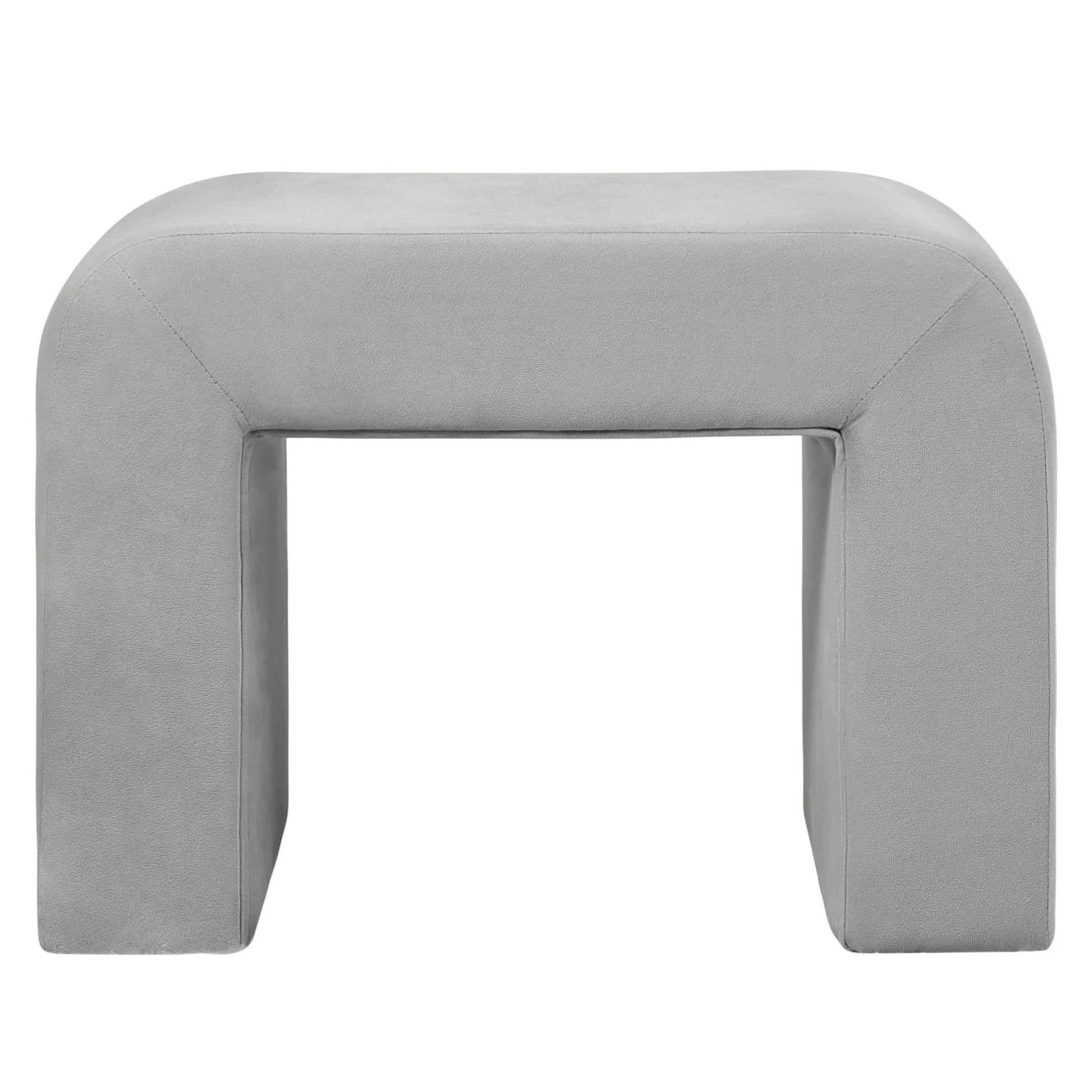 Vint Modern Bench Upholstered in Velvet Boucle With Padded Foam Seat - Elax Furniture