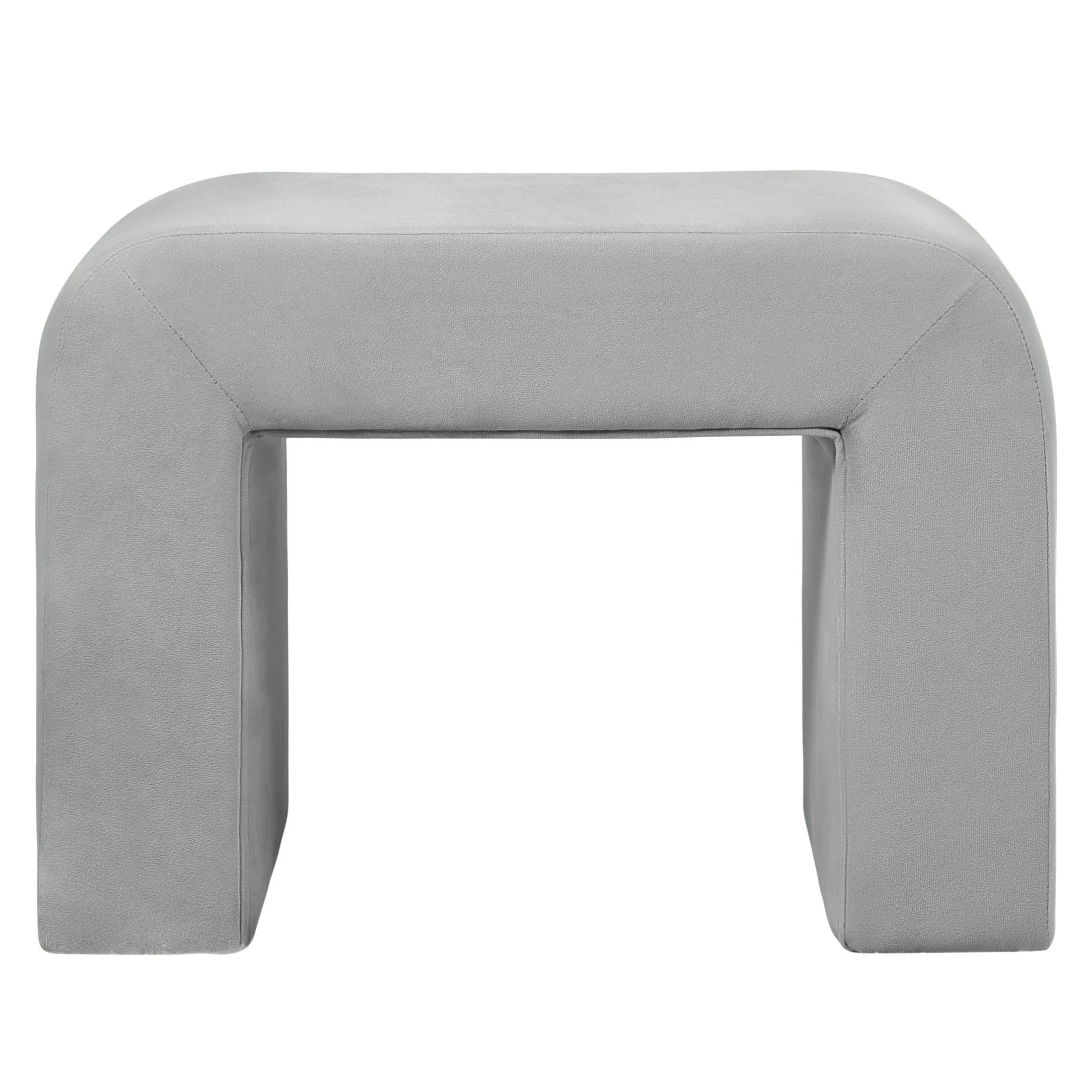 Vint Modern Bench Upholstered in Velvet Boucle With Padded Foam Seat - Elax Furniture