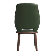 Vivara Dining Chair Upholstered in Leather with Rubberwood Base - Elax Furniture