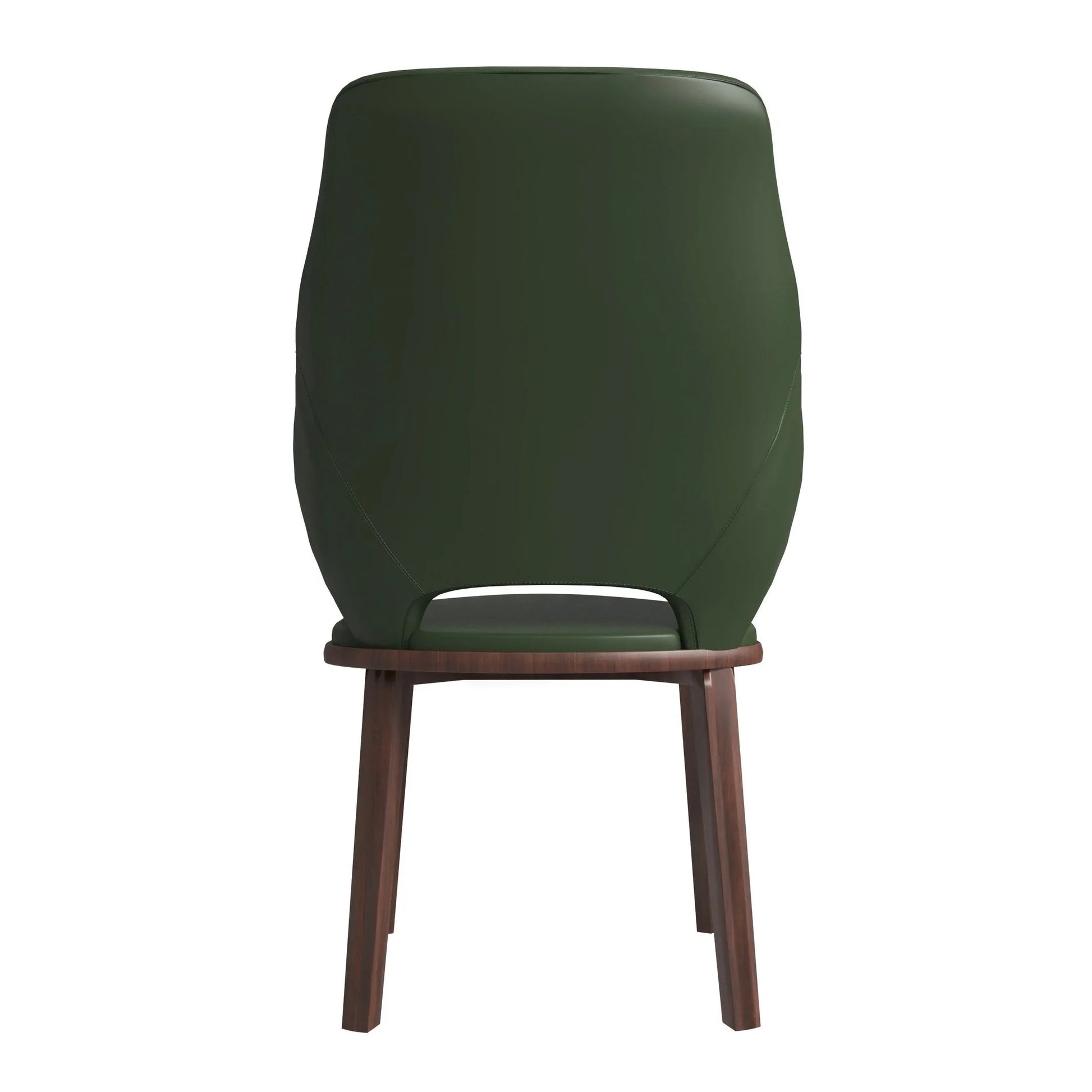 Vivara Dining Chair Upholstered in Leather with Rubberwood Base - Elax Furniture