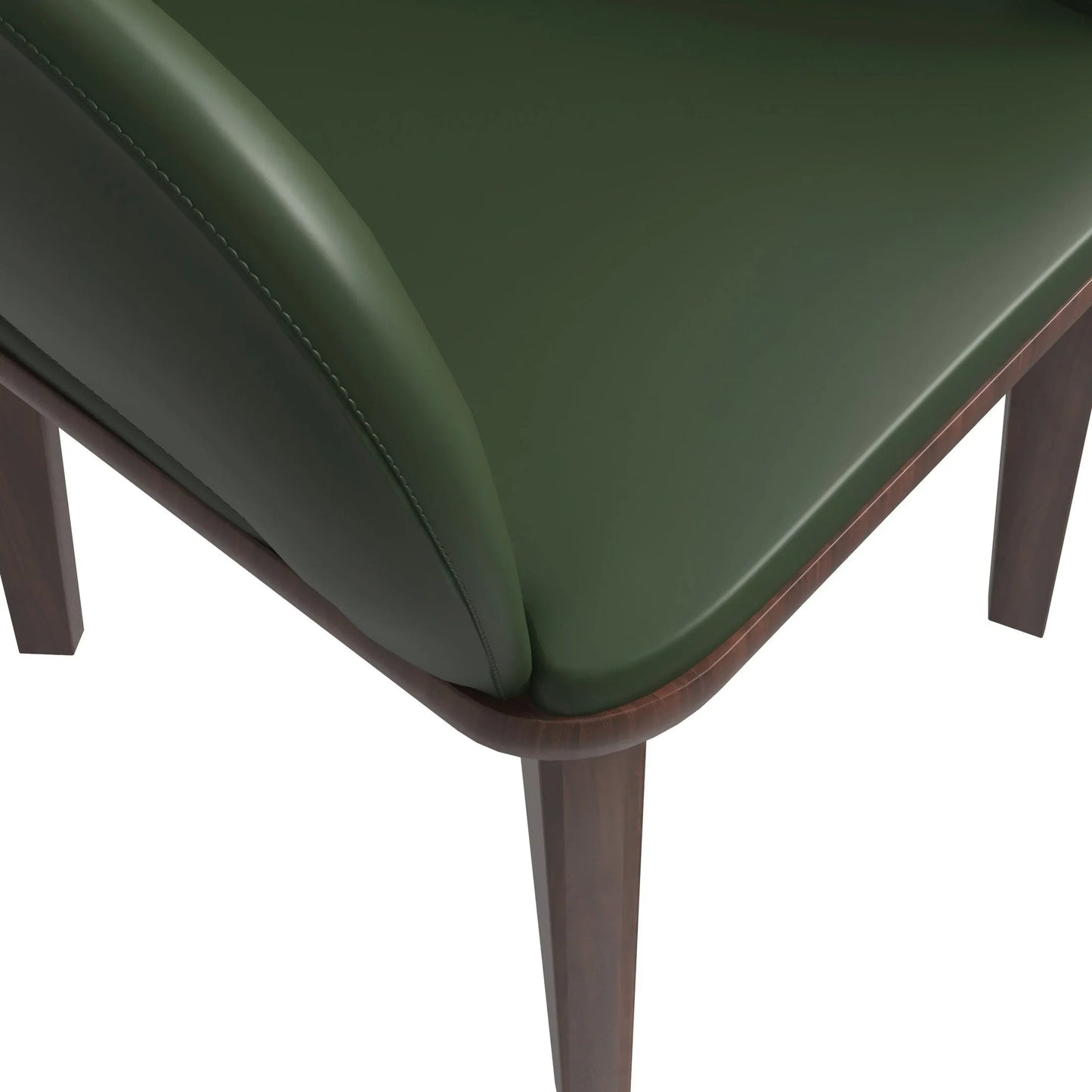 Vivara Dining Chair Upholstered in Leather with Rubberwood Base - Elax Furniture