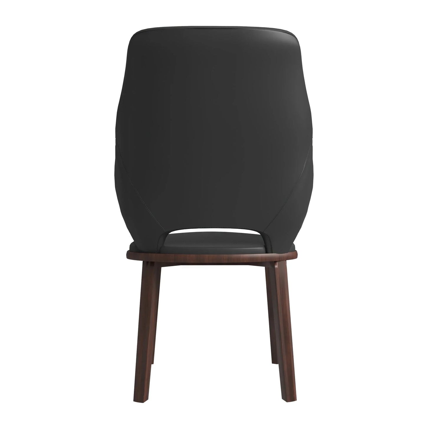 Vivara Dining Chair Upholstered in Leather with Rubberwood Base - Elax Furniture