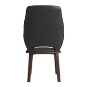 Vivara Dining Chair Upholstered in Leather with Rubberwood Base - Elax Furniture