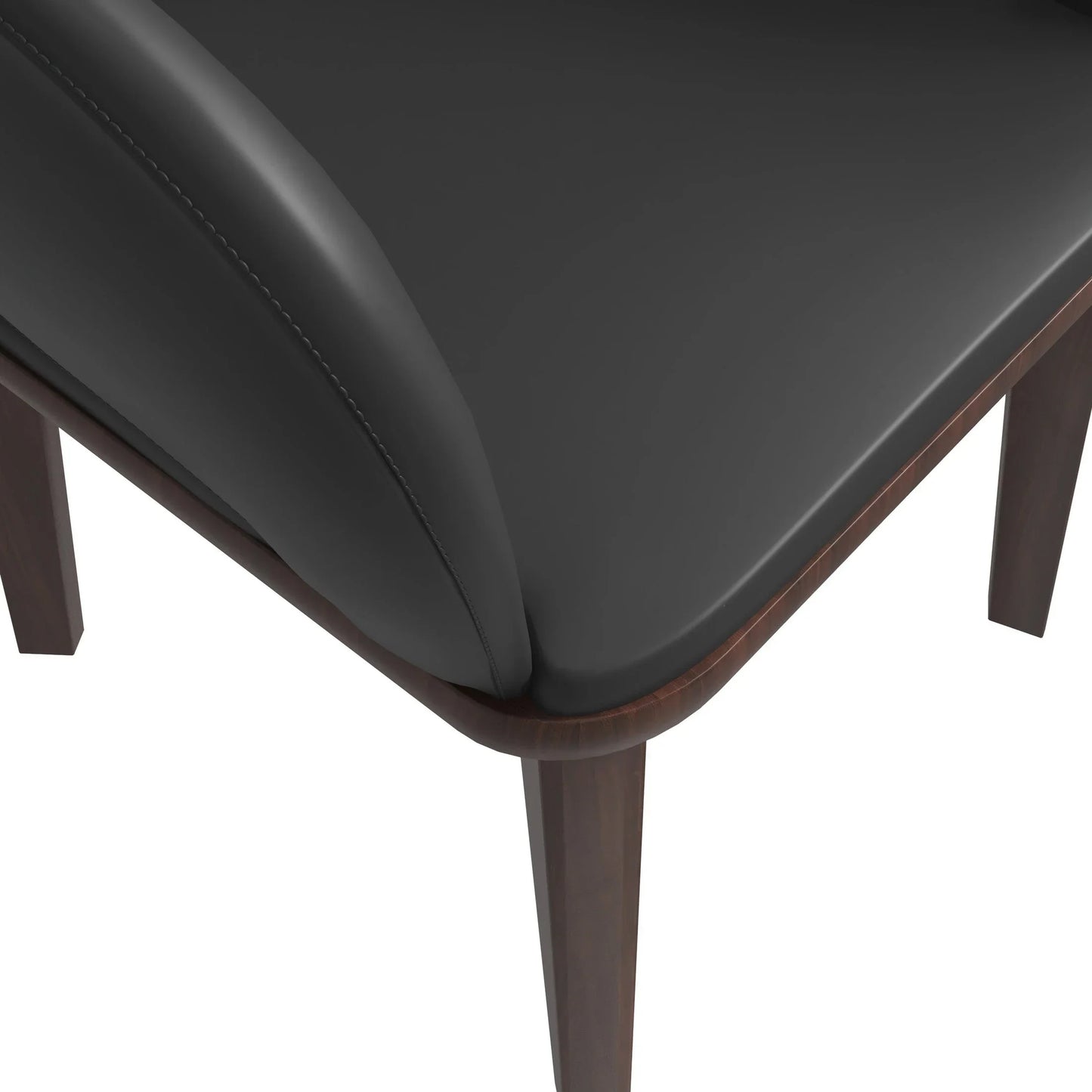 Vivara Dining Chair Upholstered in Leather with Rubberwood Base - Elax Furniture