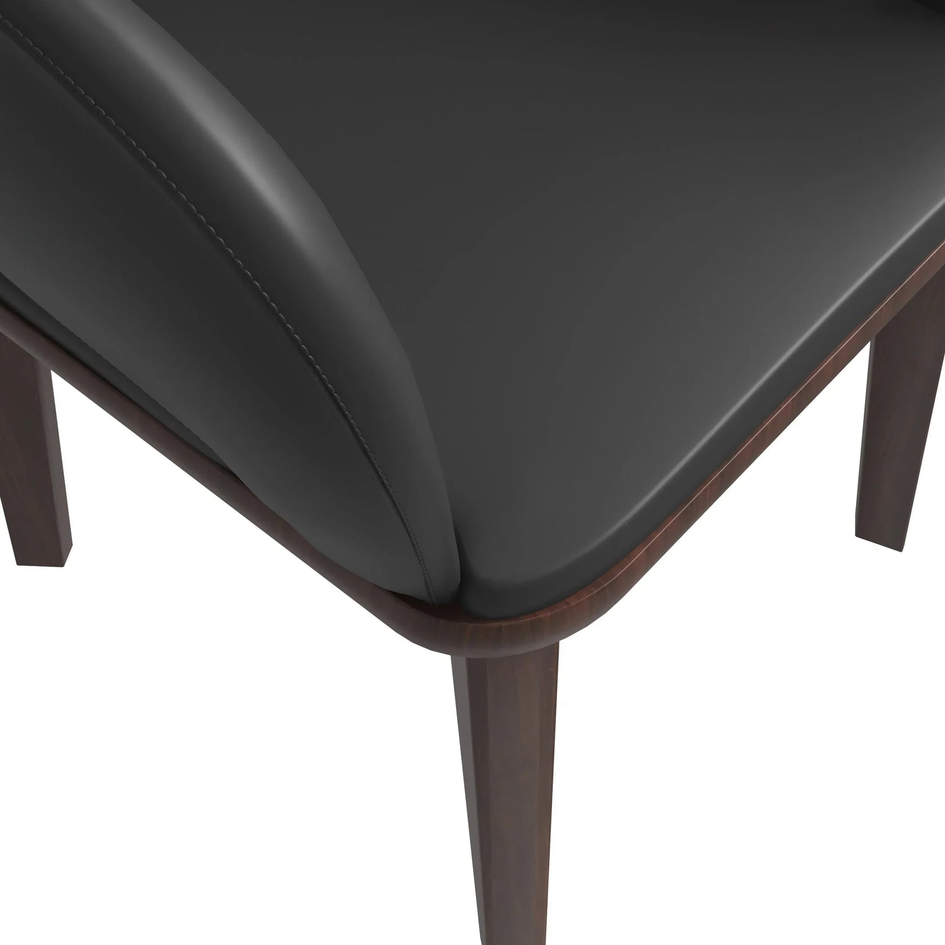 Vivara Dining Chair Upholstered in Leather with Rubberwood Base - Elax Furniture