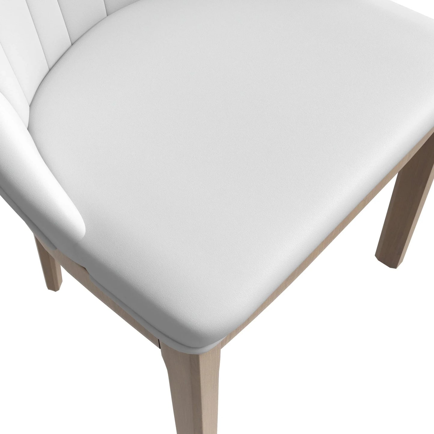 Verisma Dining Chair Upholstered in Leather with Diamond Stitching Back Design - Elax Furniture