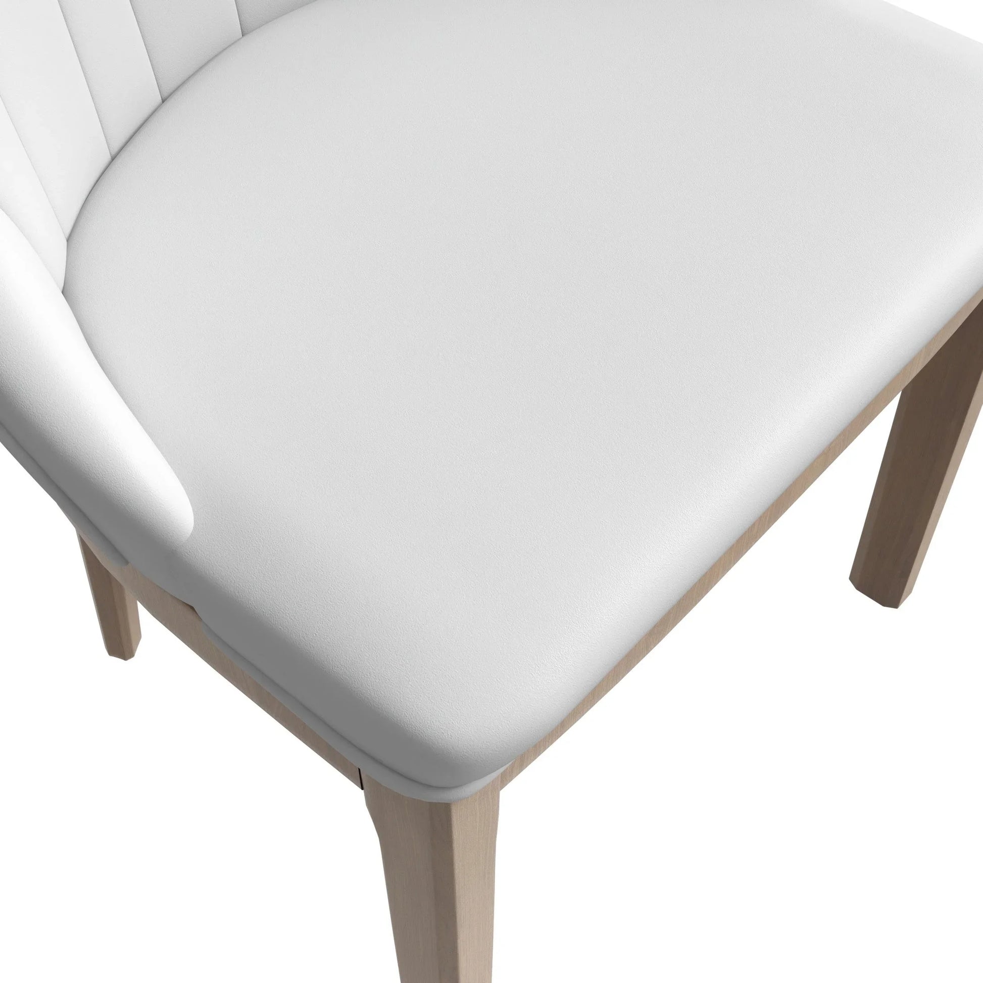 Verisma Dining Chair Upholstered in Leather with Diamond Stitching Back Design - Elax Furniture