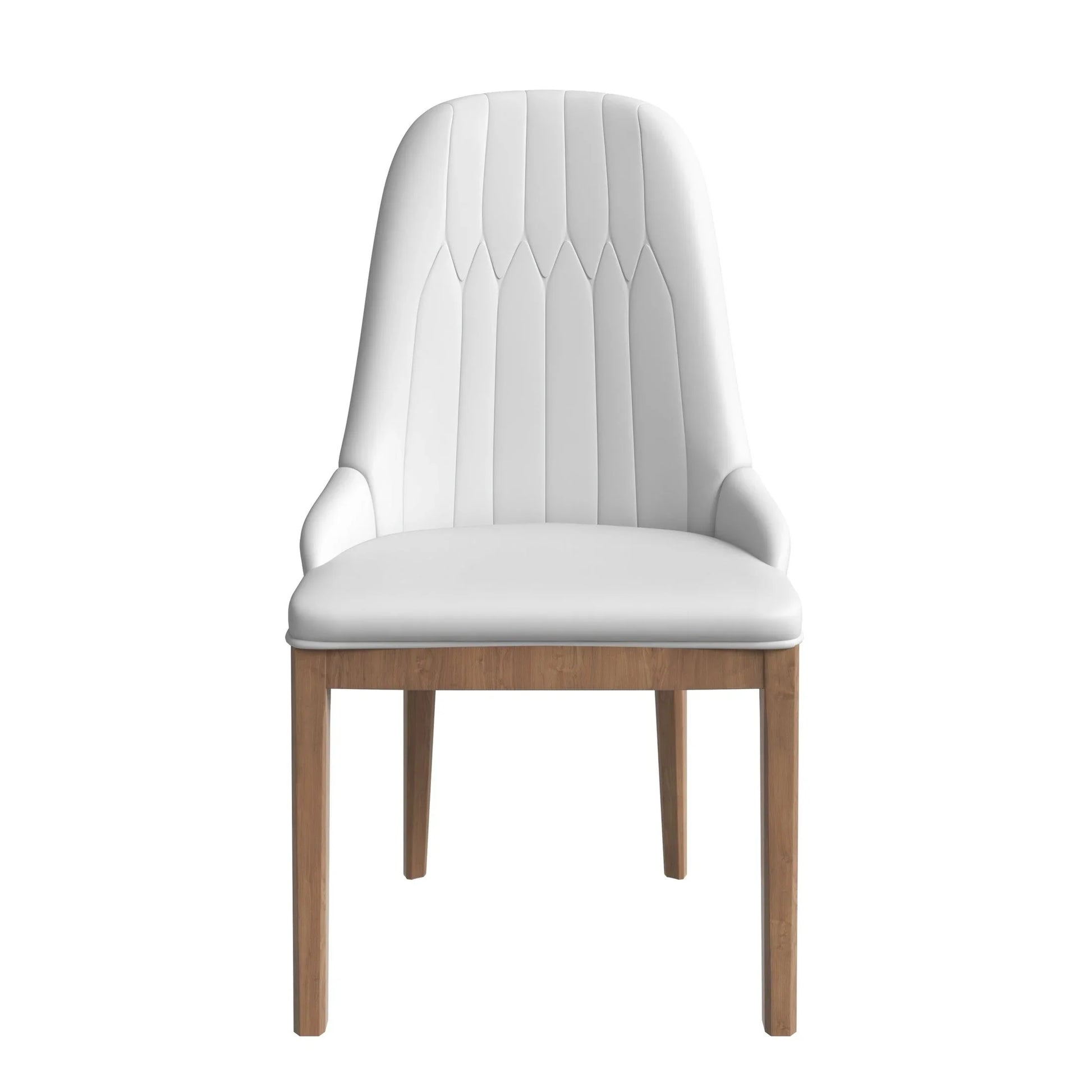 Verisma Dining Chair Upholstered in Leather with Diamond Stitching Back Design - Elax Furniture