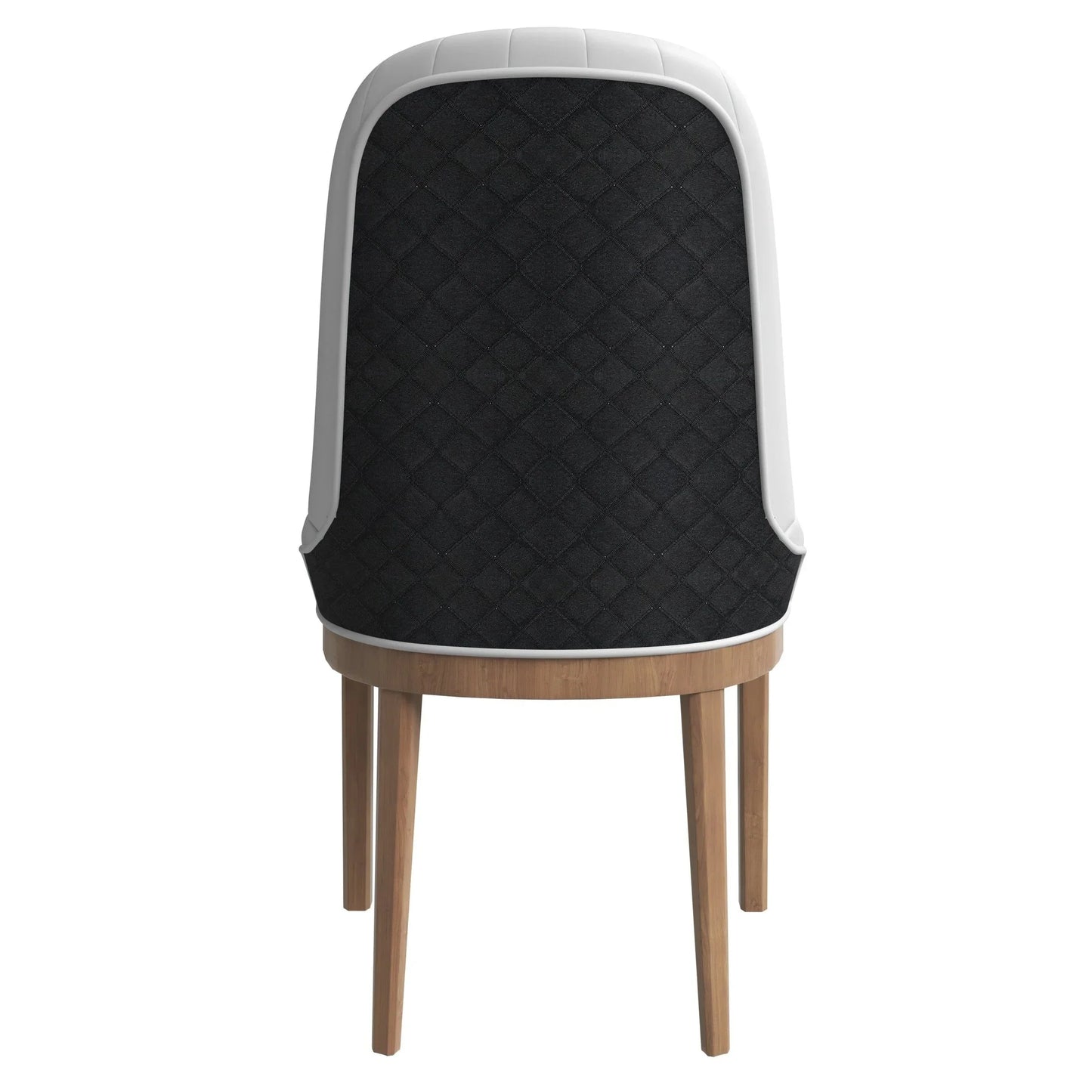 Verisma Dining Chair Upholstered in Leather with Diamond Stitching Back Design - Elax Furniture