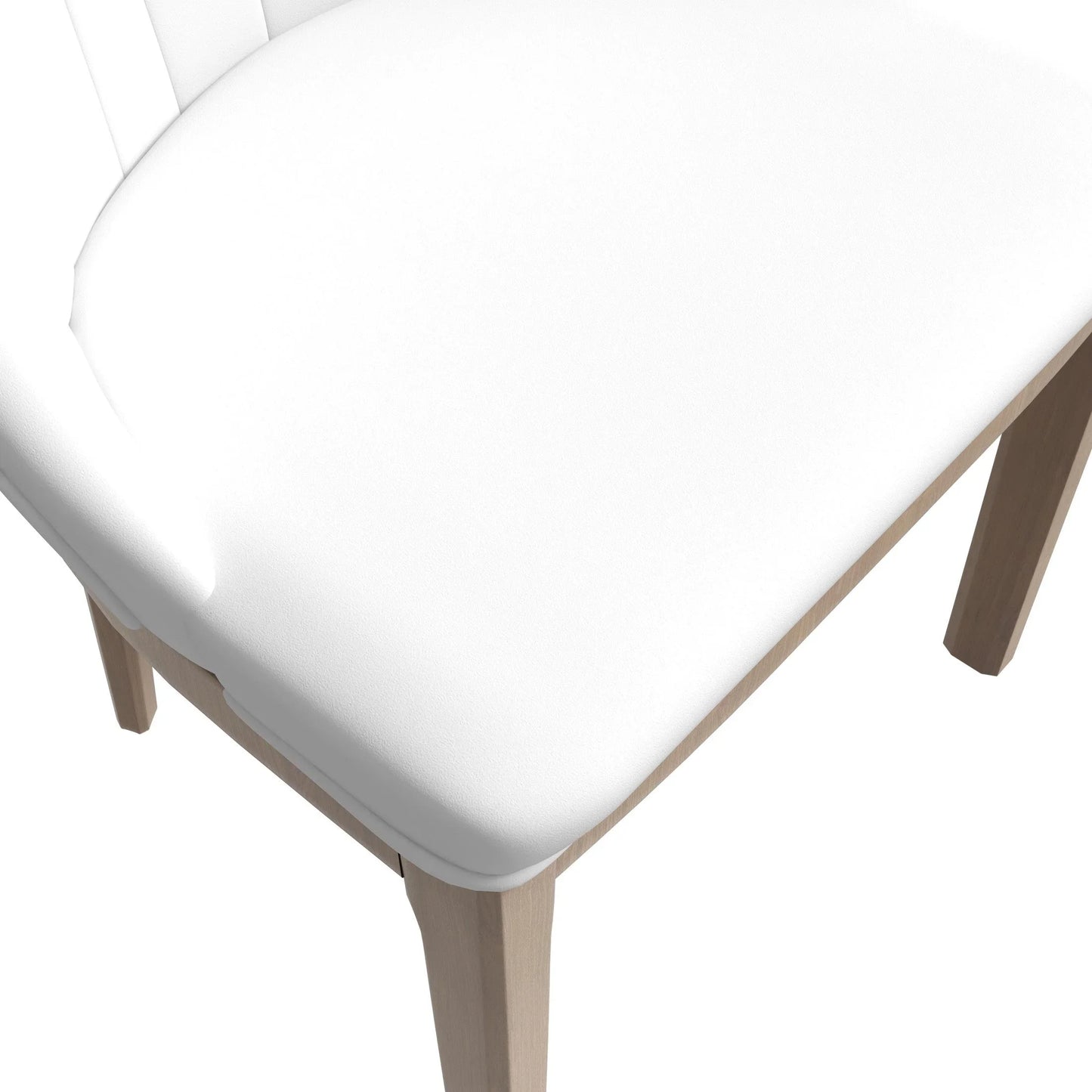 Verisma Dining Chair Upholstered in Leather with Diamond Stitching Back Design - Elax Furniture