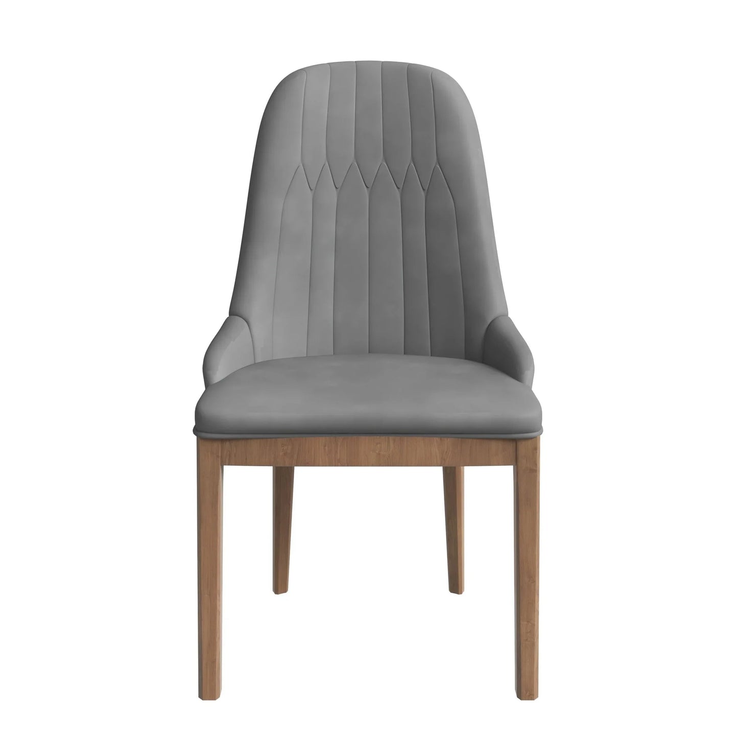Verisma Dining Chair Upholstered in Leather with Diamond Stitching Back Design - Elax Furniture