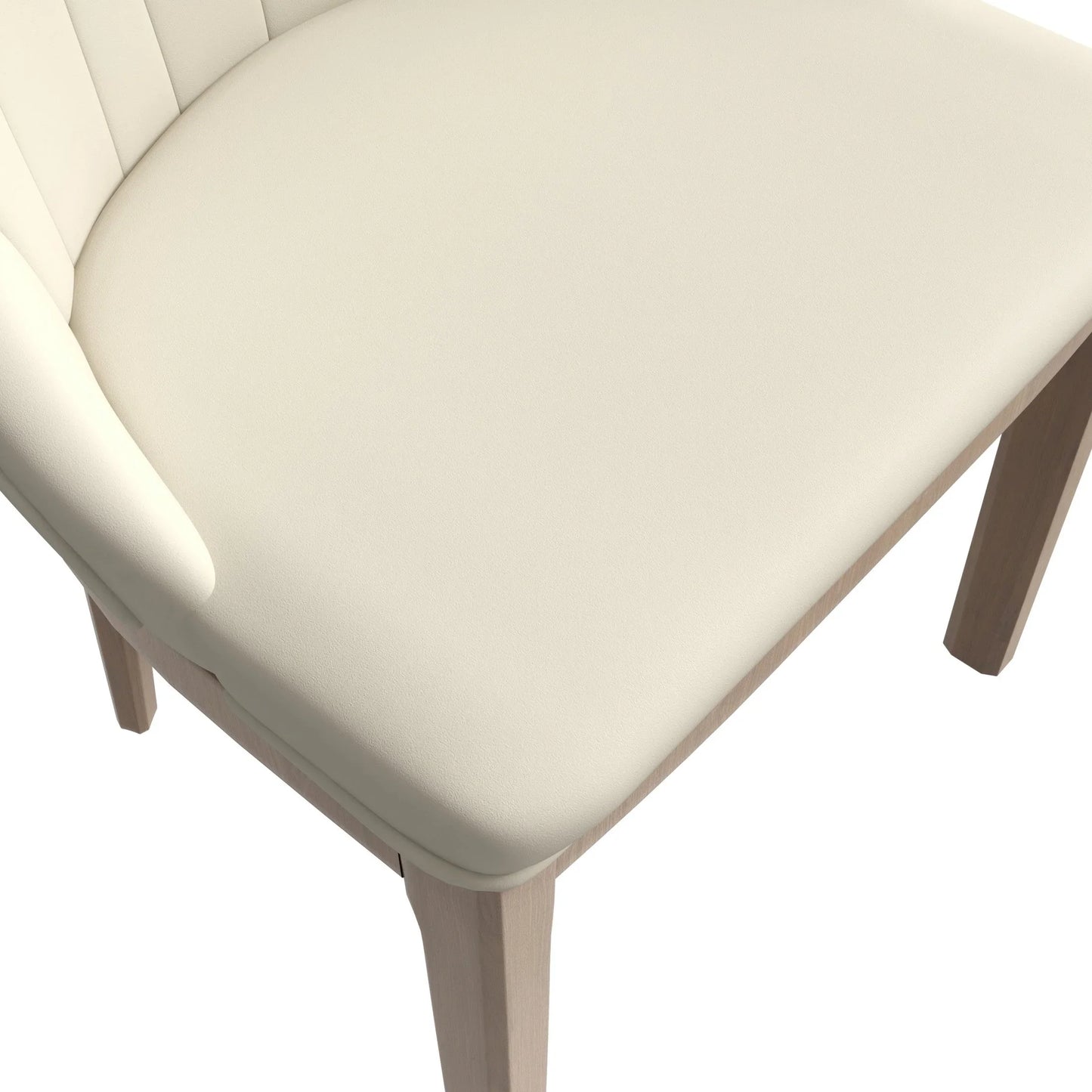 Verisma Dining Chair Upholstered in Leather with Diamond Stitching Back Design - Elax Furniture