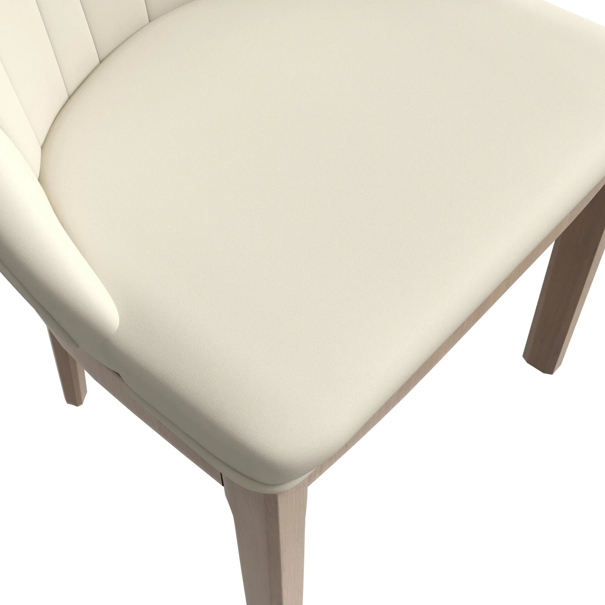 Verisma Dining Chair Upholstered in Leather with Diamond Stitching Back Design - Elax Furniture