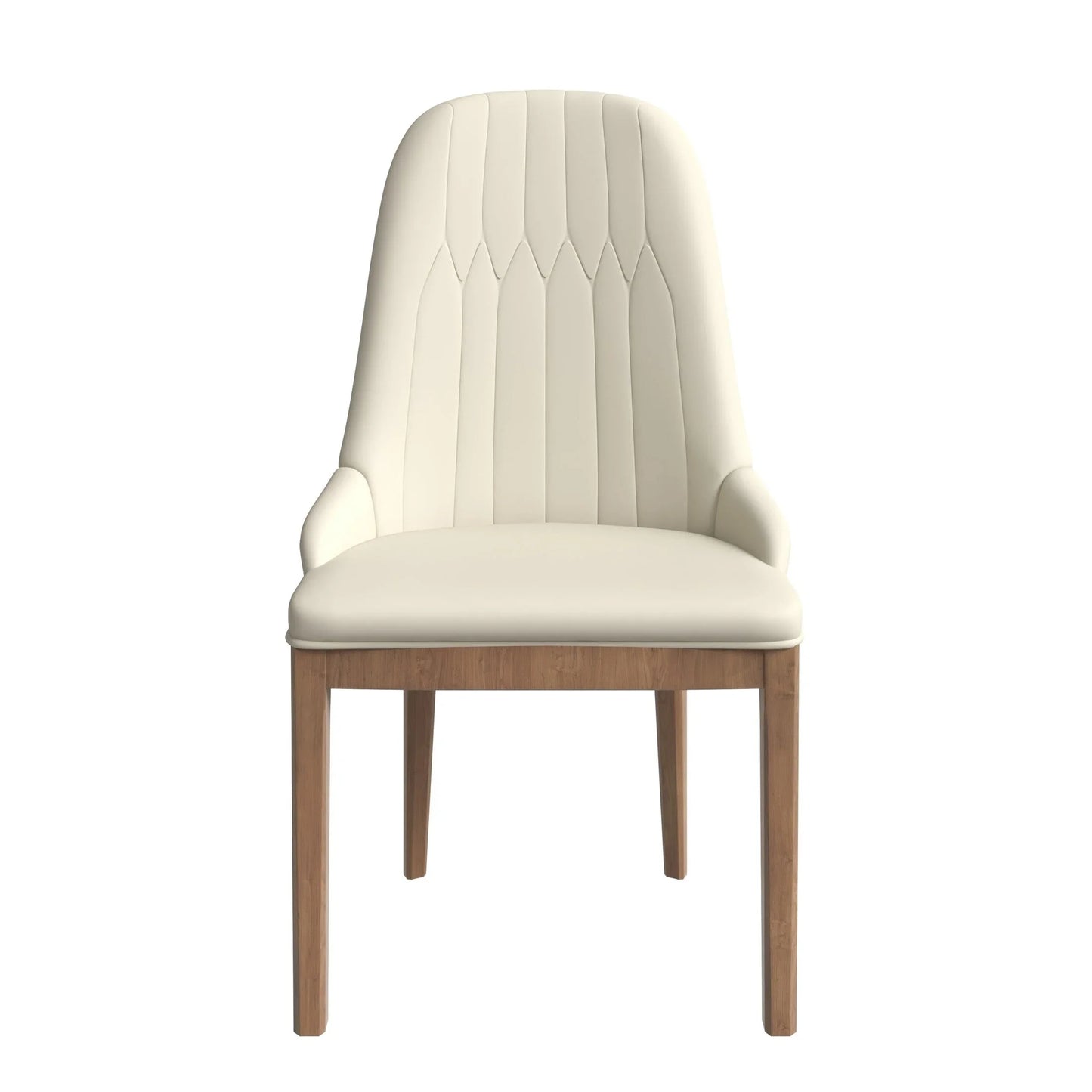 Verisma Dining Chair Upholstered in Leather with Diamond Stitching Back Design - Elax Furniture