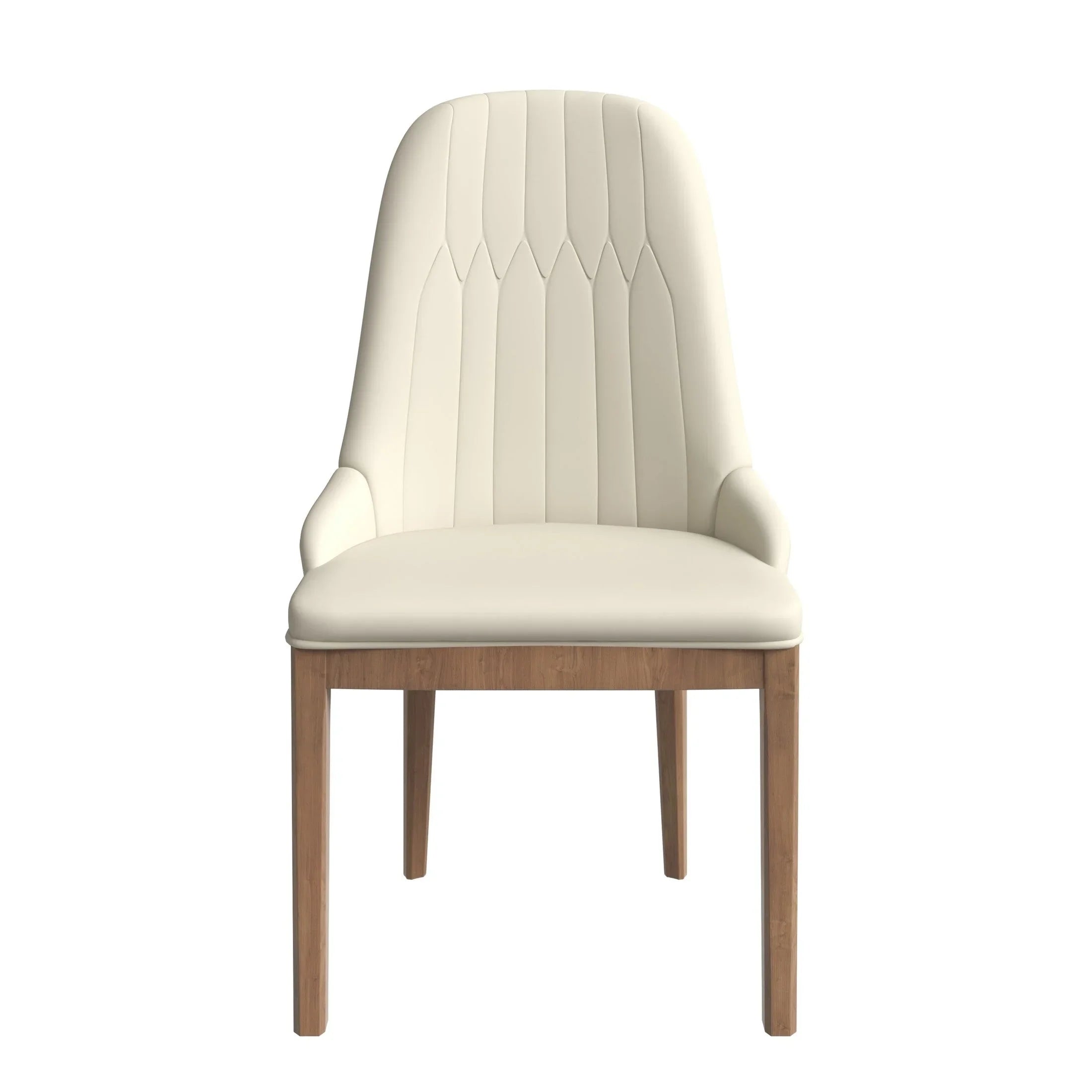 Verisma Dining Chair Upholstered in Leather with Diamond Stitching Back Design - Elax Furniture