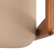 Velo Series Dining Chair with Upholstered Leather and Rubberwood Legs - Elax Furniture