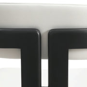 Velo Series Dining Chair with Upholstered Leather and Rubberwood Legs - Elax Furniture