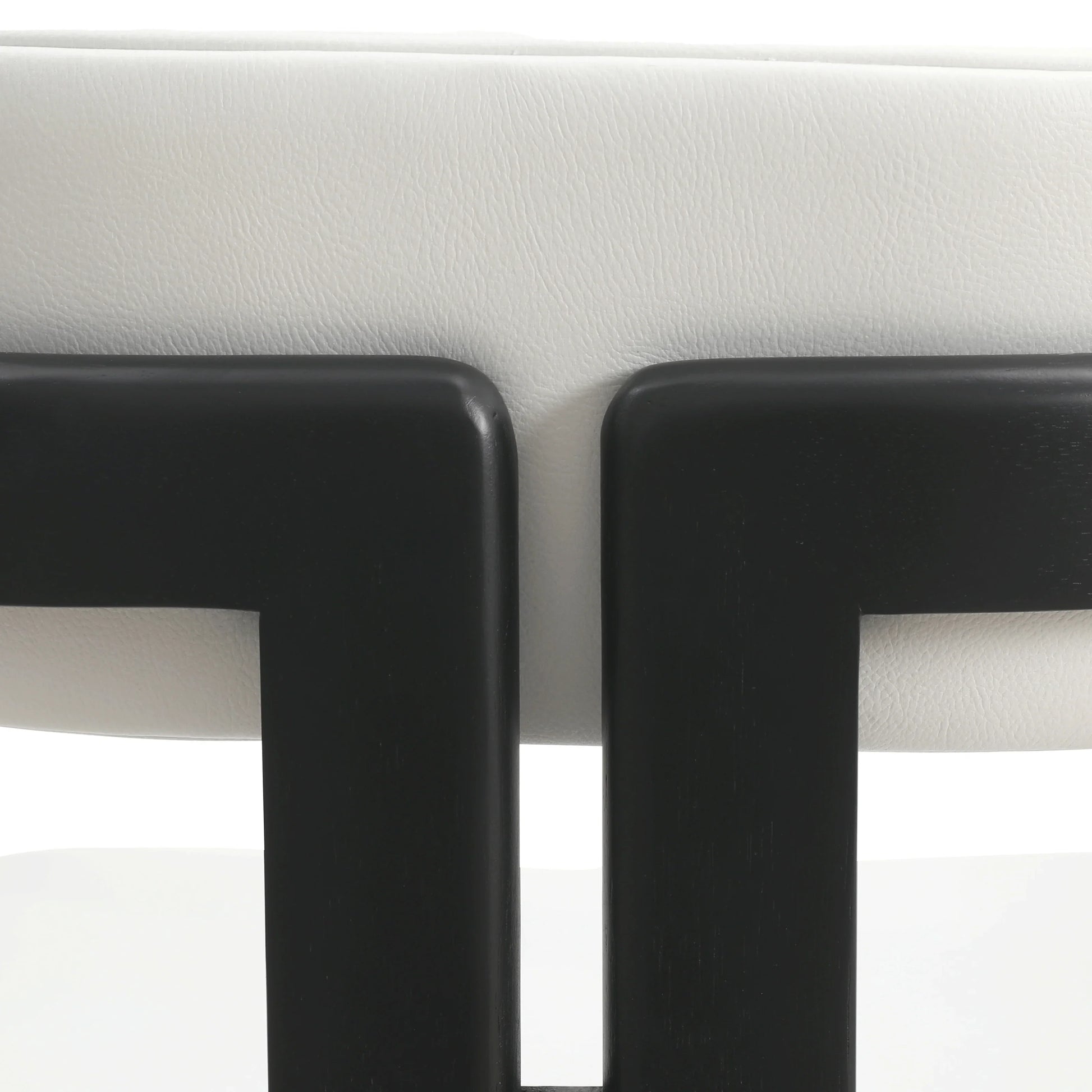 Velo Series Dining Chair with Upholstered Leather and Rubberwood Legs - Elax Furniture