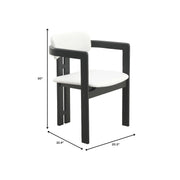 Velo Series Dining Chair with Upholstered Leather and Rubberwood Legs - Elax Furniture