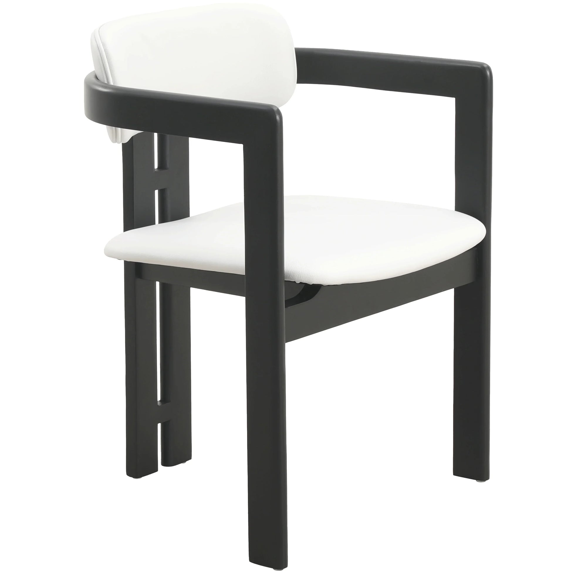 Velo Series Dining Chair with Upholstered Leather and Rubberwood Legs - Elax Furniture