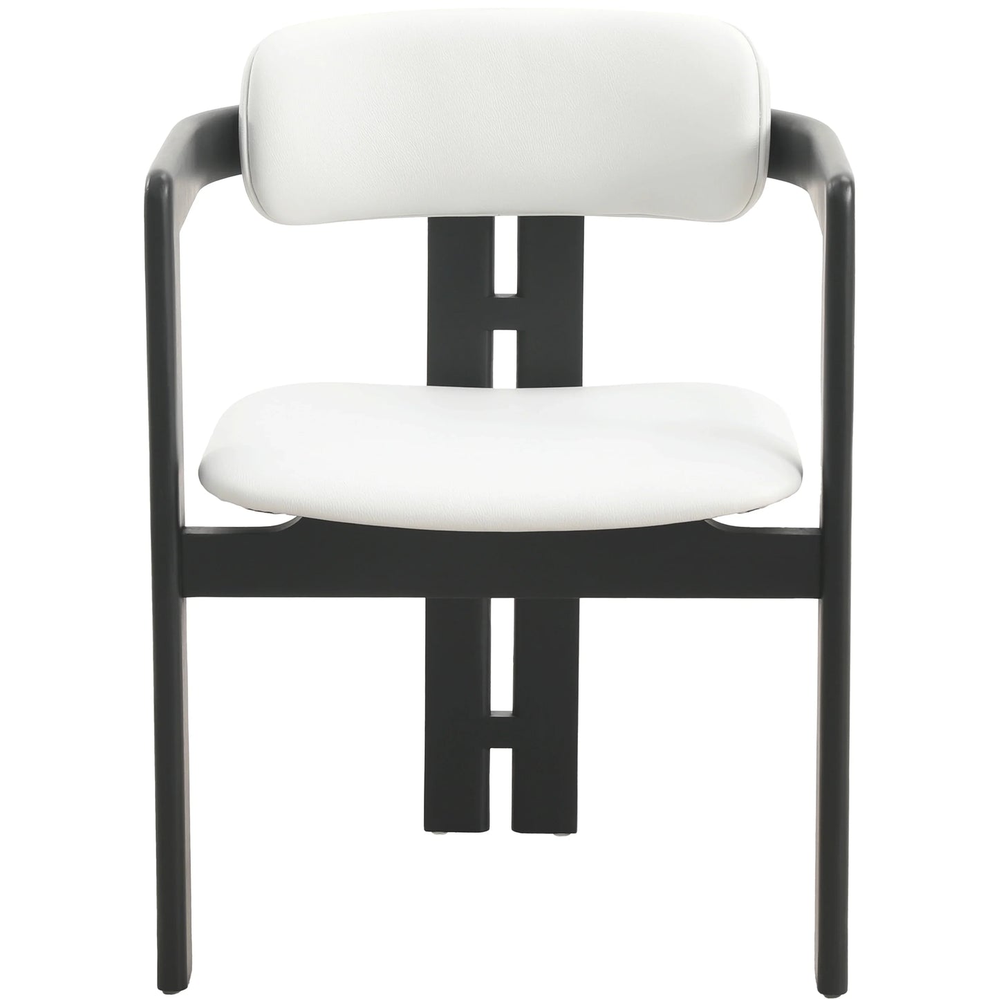 Velo Series Dining Chair with Upholstered Leather and Rubberwood Legs - Elax Furniture