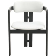 Velo Series Dining Chair with Upholstered Leather and Rubberwood Legs - Elax Furniture