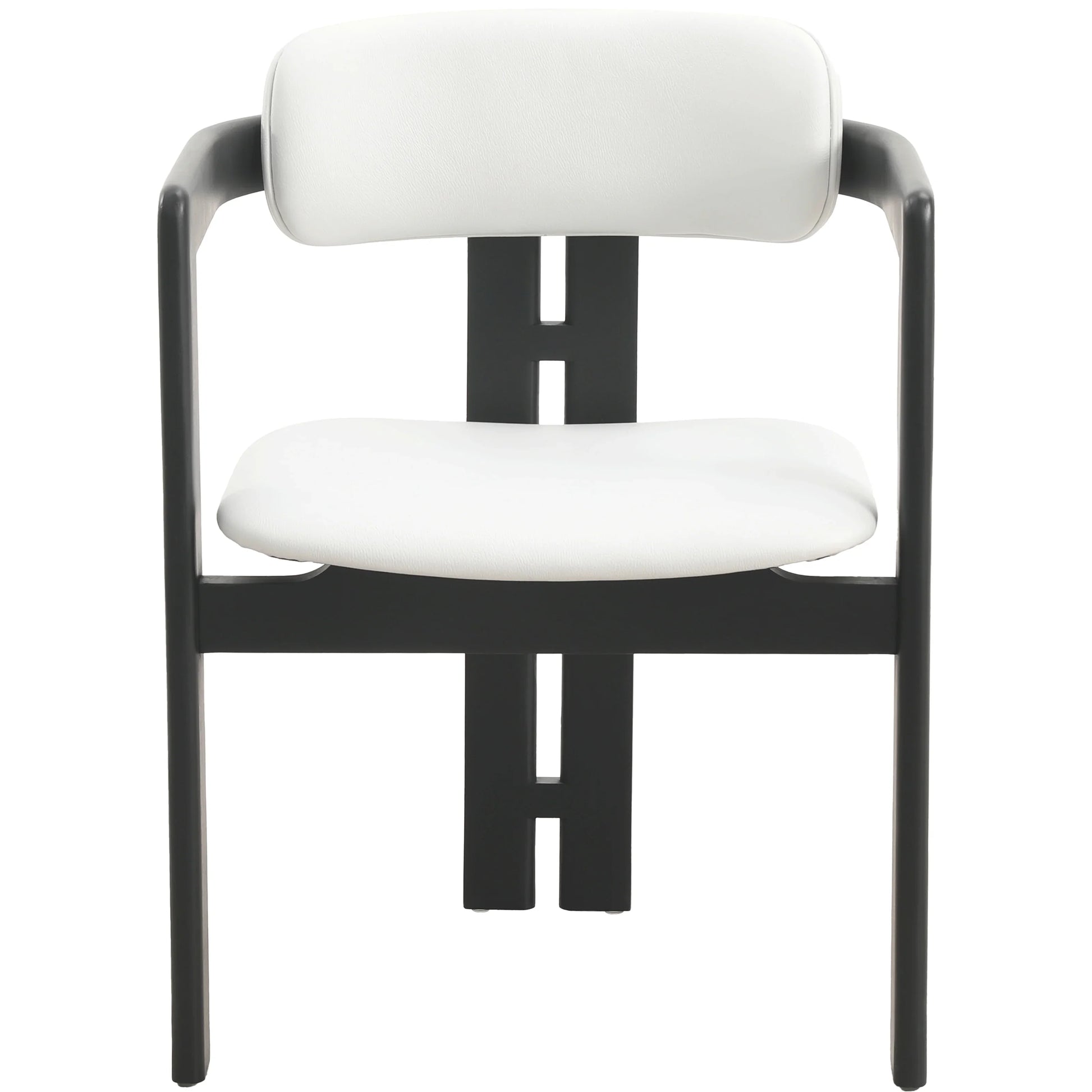 Velo Series Dining Chair with Upholstered Leather and Rubberwood Legs - Elax Furniture