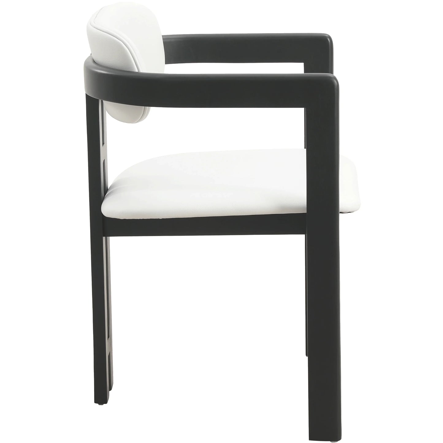 Velo Series Dining Chair with Upholstered Leather and Rubberwood Legs - Elax Furniture
