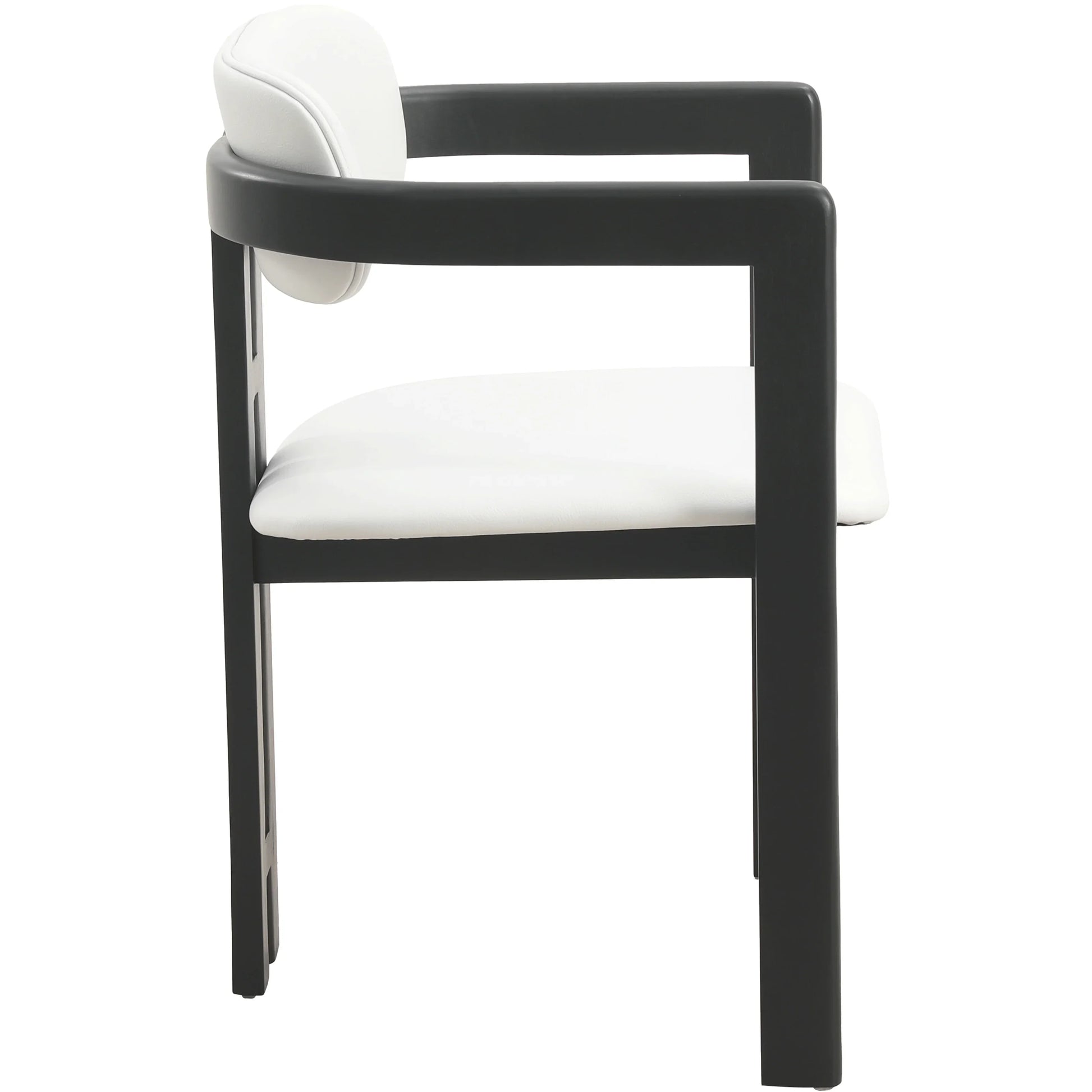 Velo Series Dining Chair with Upholstered Leather and Rubberwood Legs - Elax Furniture