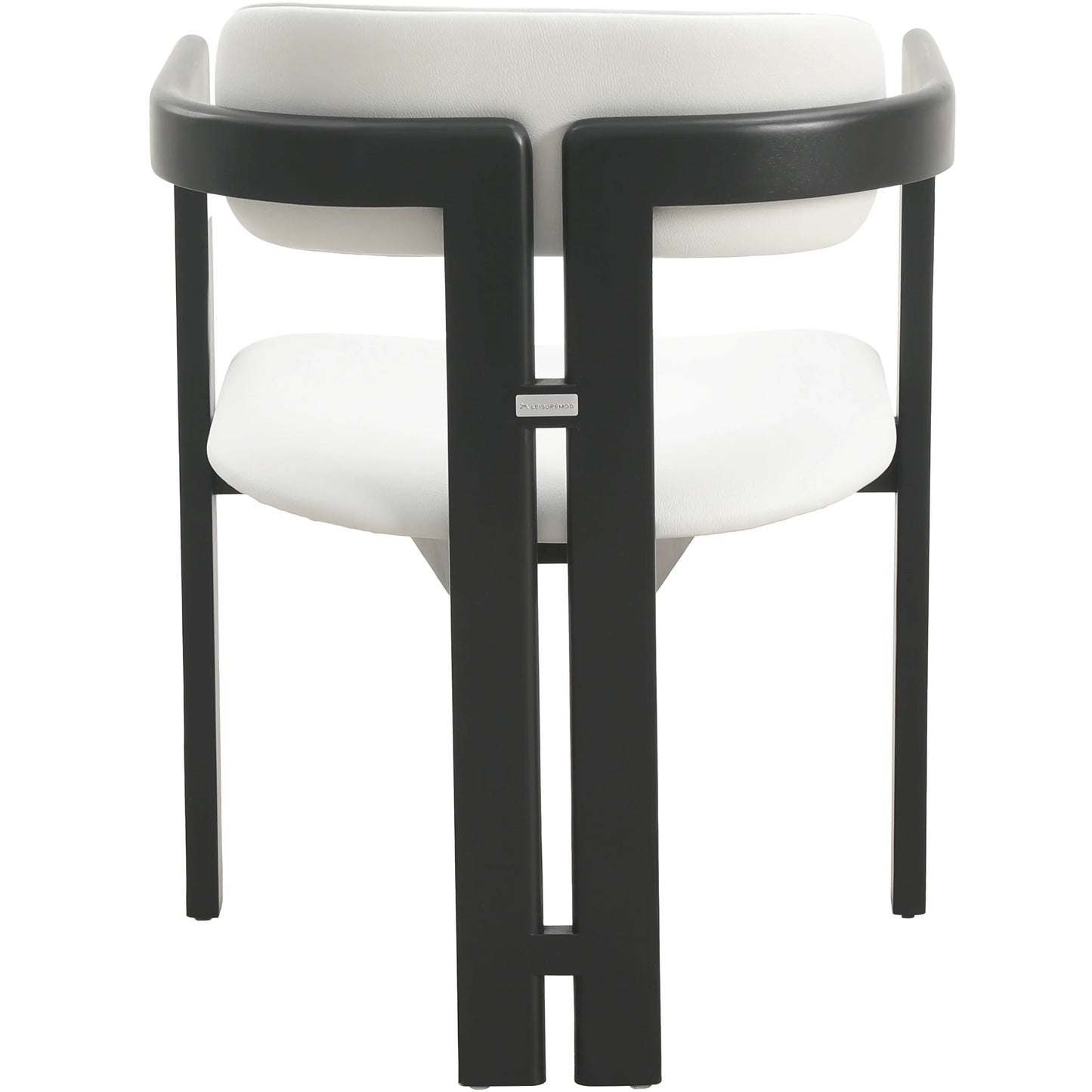 Velo Series Dining Chair with Upholstered Leather and Rubberwood Legs - Elax Furniture