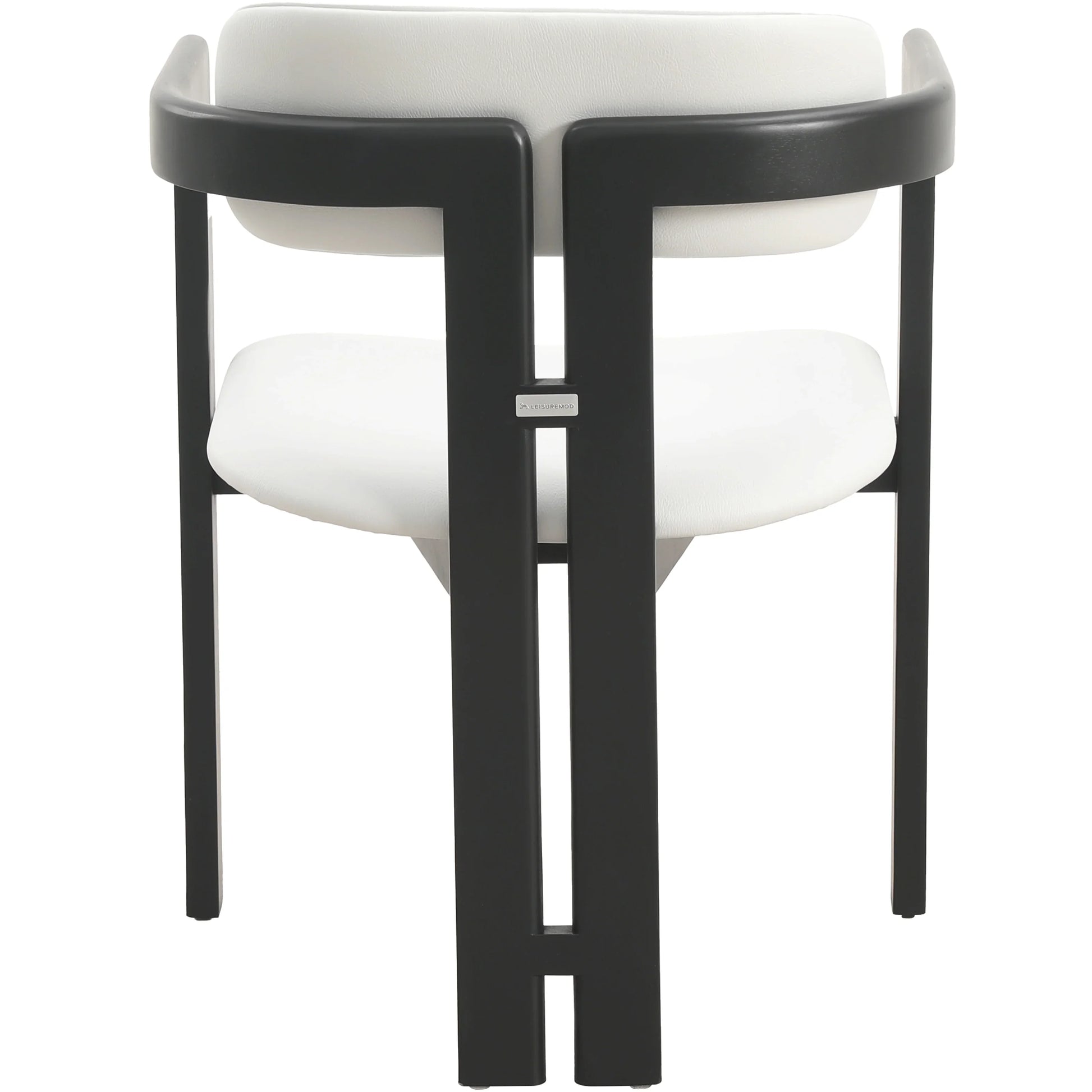 Velo Series Dining Chair with Upholstered Leather and Rubberwood Legs - Elax Furniture